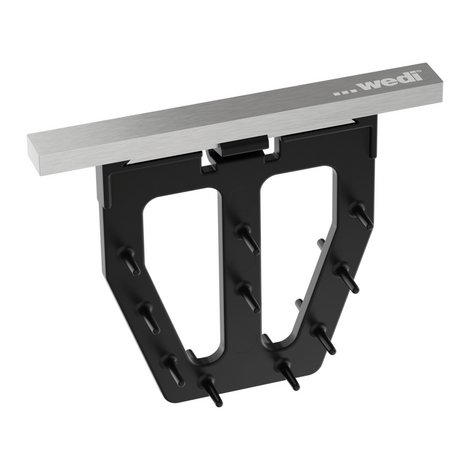 wedi Fundo drain grid n stainless steel V2A brushed